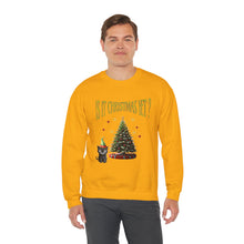 Load image into Gallery viewer, Christmas Black Cat Sweatshirt - Funny & Cute Cat Lover Hoodie, Santa Cat Sweater, Perfect Holiday Gift Heavy Blend™ Crewneck Sweatshirt