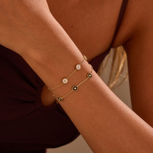 Luxury 18K Gold Plated Stainless Steel Bracelet – Exquisite Fritillary Designer Style