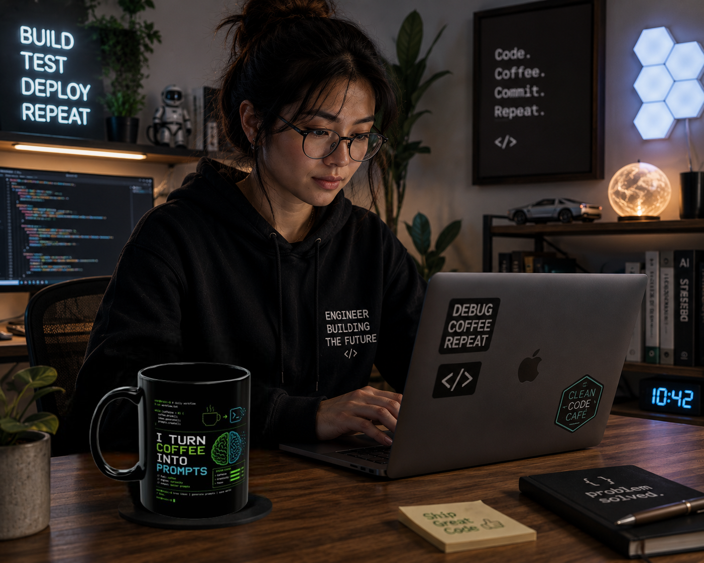 AI Coffee Mug, I Turn Coffee Into Prompts Mug, Programmer Mug, Engineer Gift, Tech Humor Mug, Coder Coffee Cup, 11oz 15oz