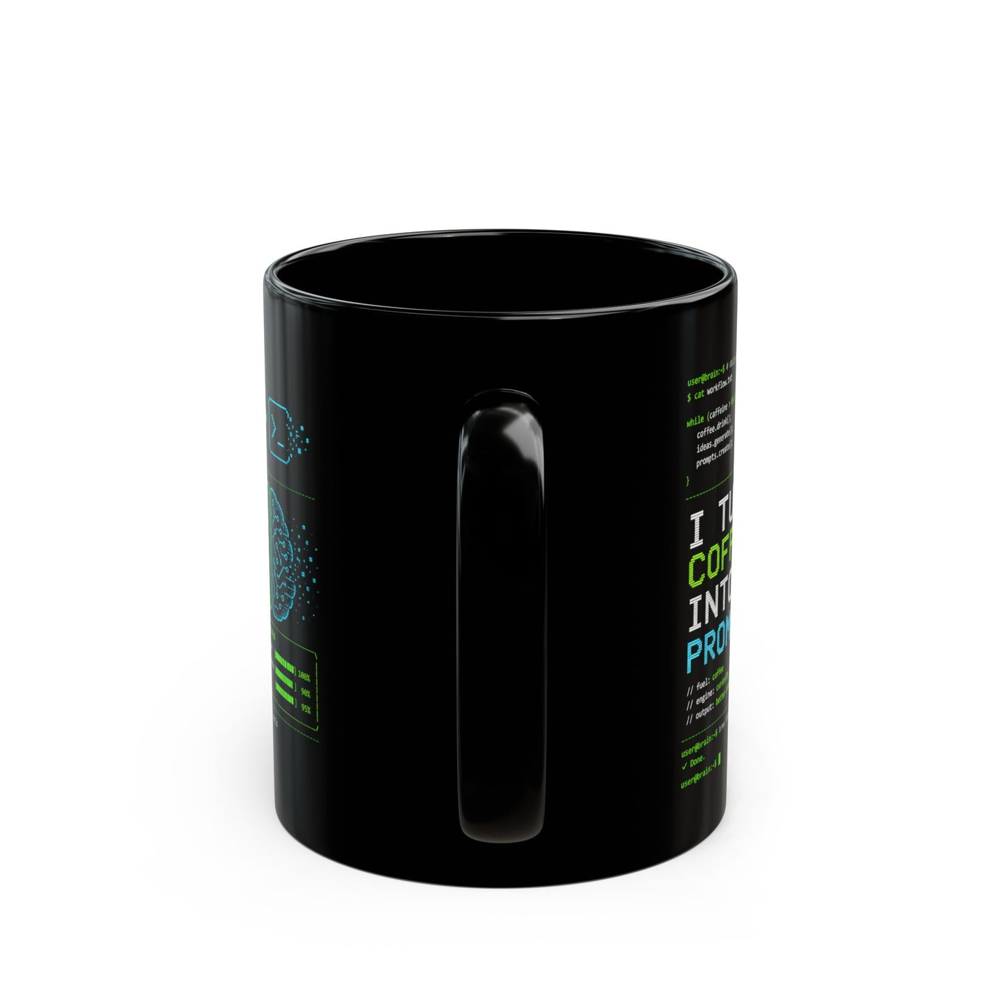 AI Coffee Mug, I Turn Coffee Into Prompts Mug, Programmer Mug, Engineer Gift, Tech Humor Mug, Coder Coffee Cup, 11oz 15oz