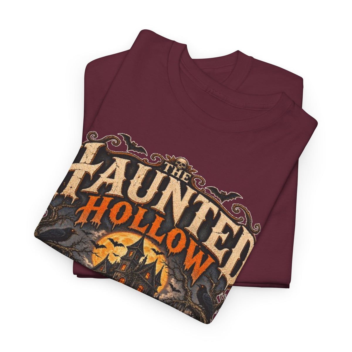 Haunted Hollow Halloween Shirt, Gothic Haunted House T Shirt, Vintage Halloween Tee, Spooky Ghost Shirt, Horror Shirt, Halloween Gift