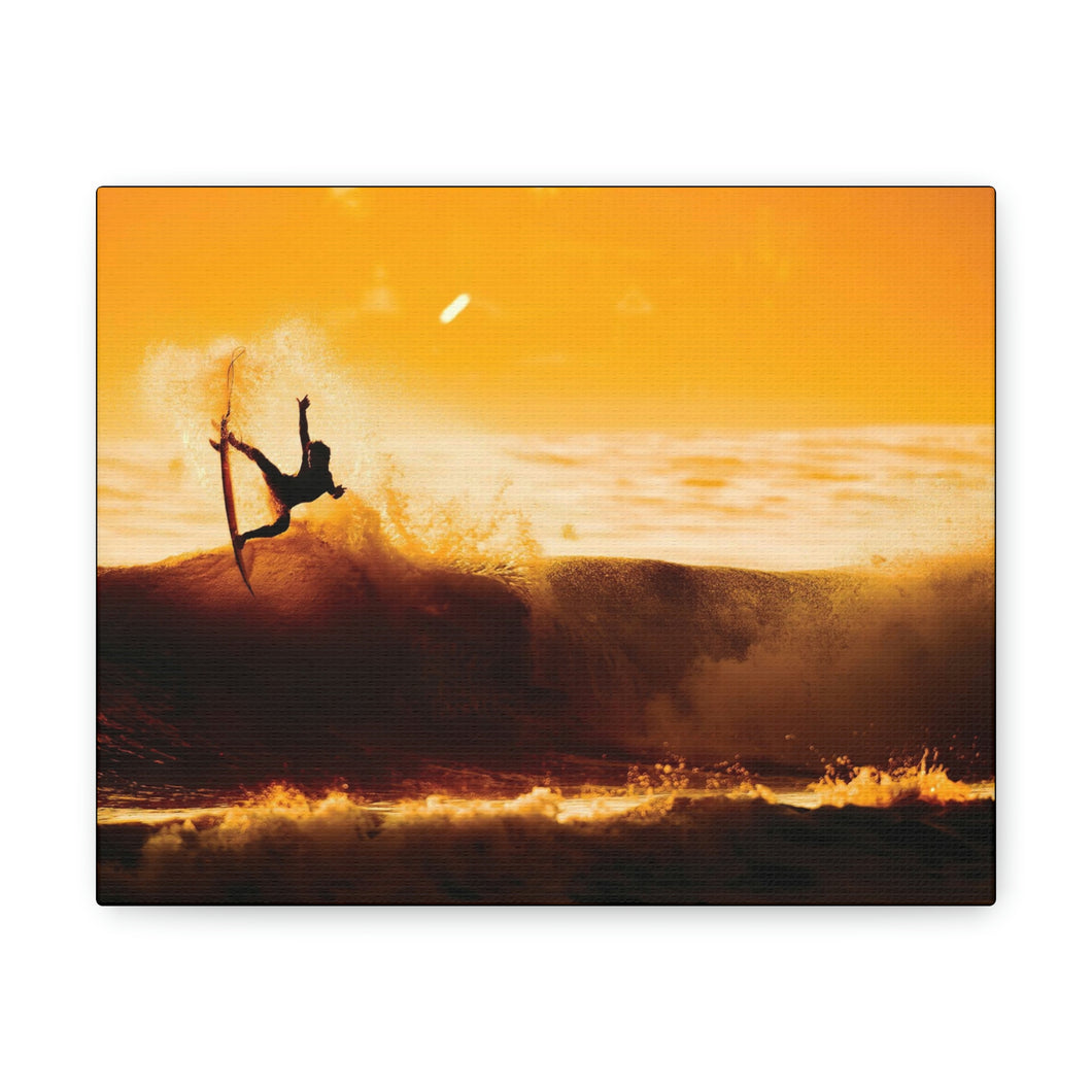 Surfer in the Sunset
